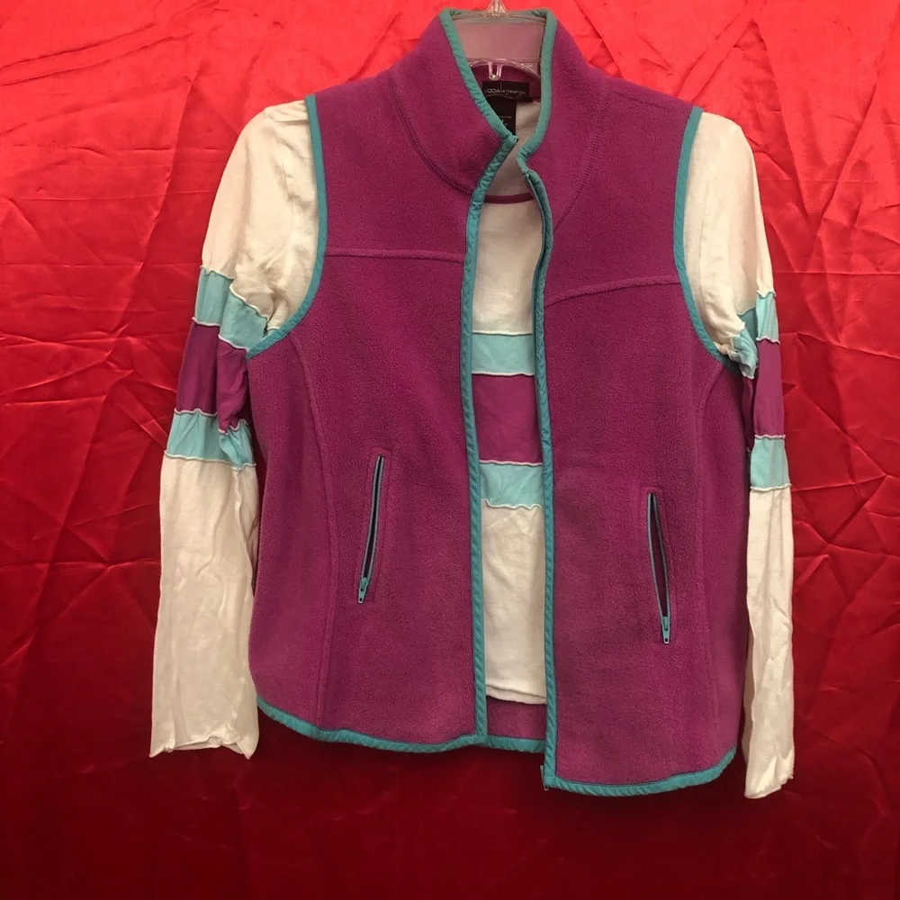 Moda International Zipper Vest Size Medium —#053 - Picture 3 of 13